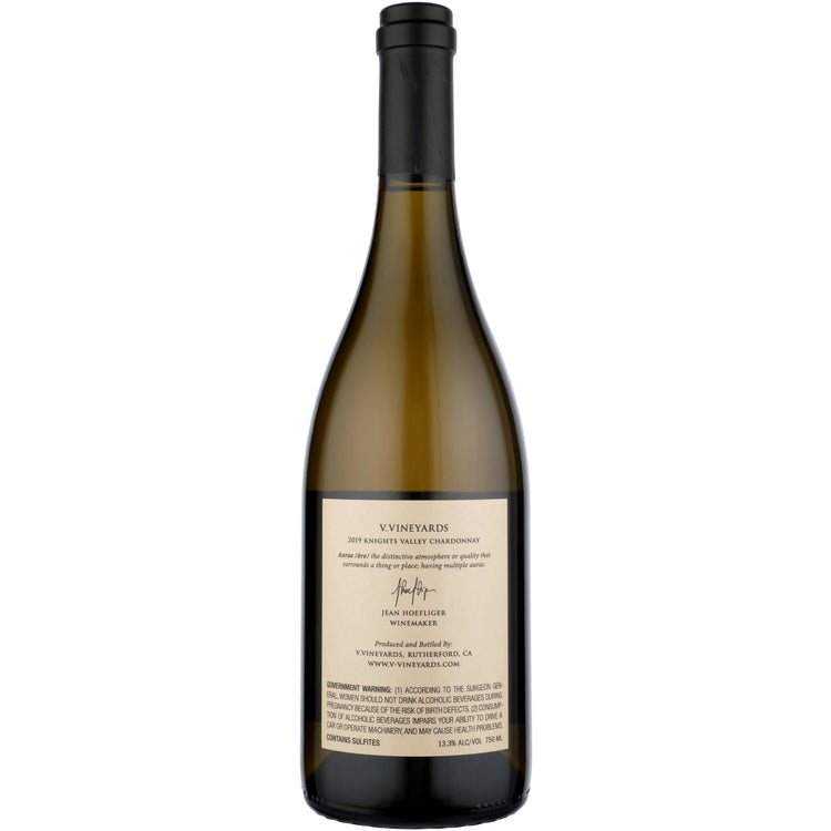 V. Vineyards Chardonnay Aurae Knights Valley 2019 - 750ML