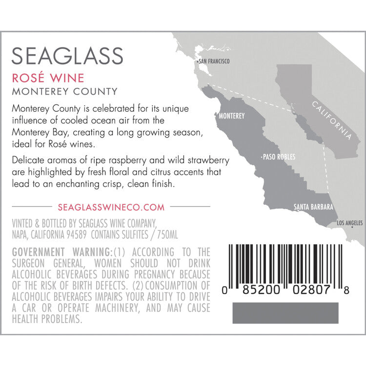 Seaglass Rose Wine Monterey County 2023 - 19.5L