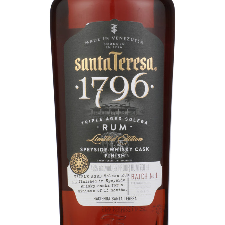 Santa Teresa Dark Rum 1796 Triple Aged Solera Limited Edition 92 - 750ML