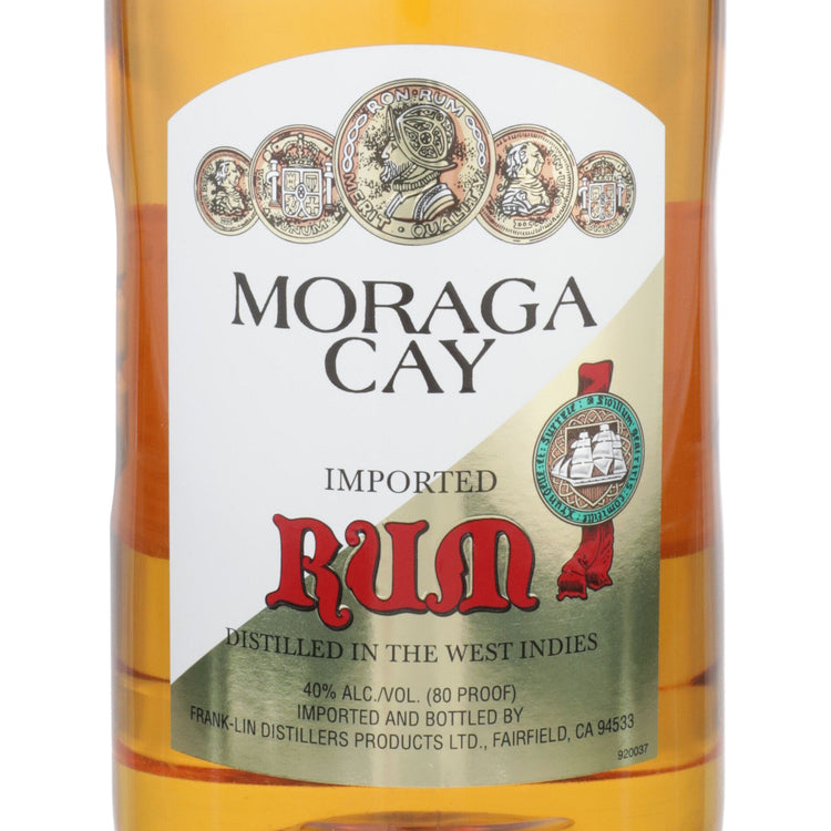 Moraga Cay Gold Rum 80 - 1.75L - Front Label