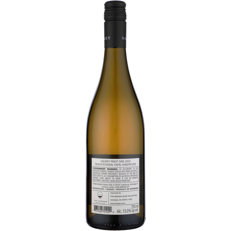 Salwey Pinot Gris Kabinett Dry Baden 2022 - 750ML