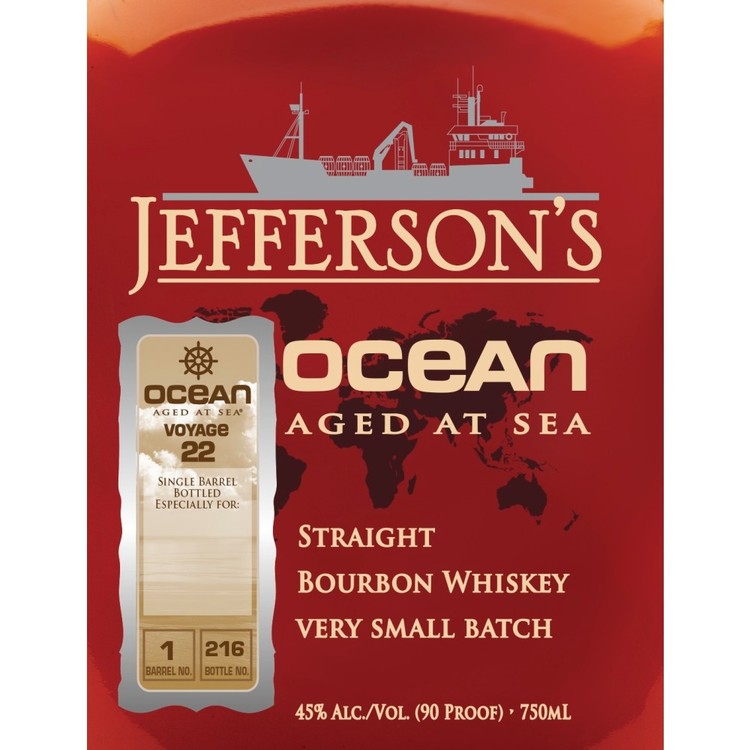 Jefferson'S Straight Bourbon Ocean Aged At Sea Voyage No. 19 Wheated M - 750ML