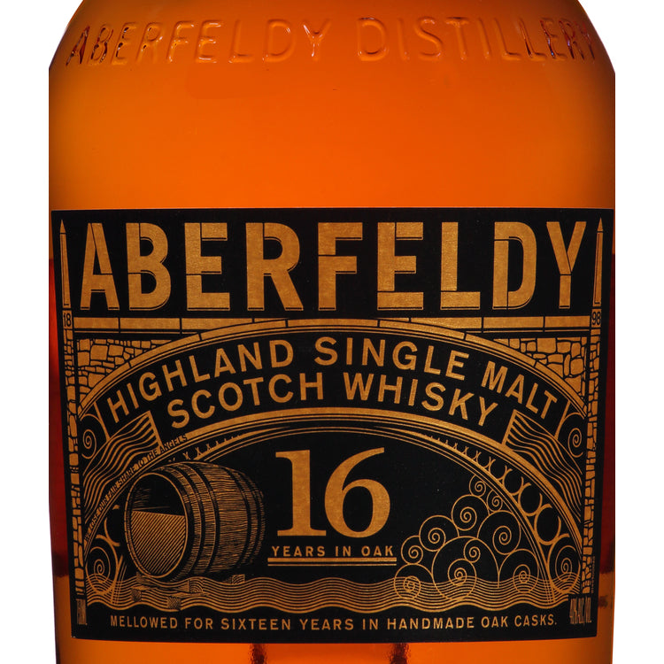 Aberfeldy Single Malt Scotch 16 Yr 80 - 750ML - Front Label