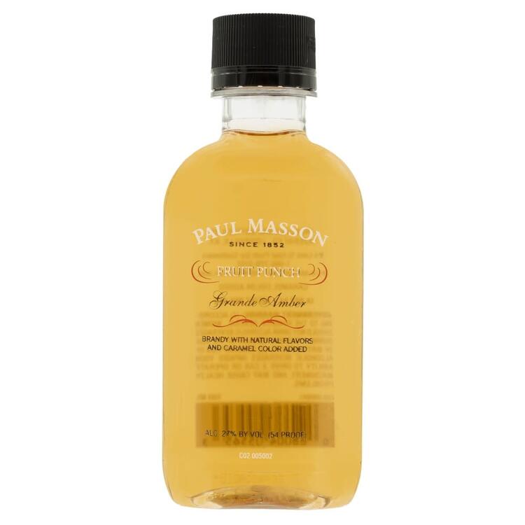 Paul Masson Fruit Punch Flavored Brandy Grande Amber 54 - 100ML - Front