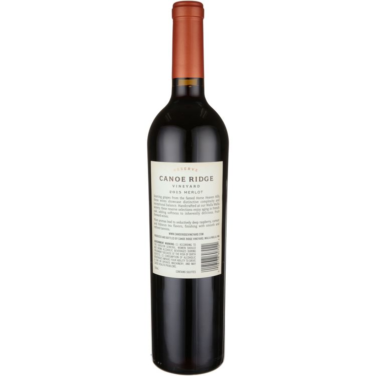 Canoe Ridge Vineyard Merlot Reserve Horse Heaven Hills 2015 - 750ML