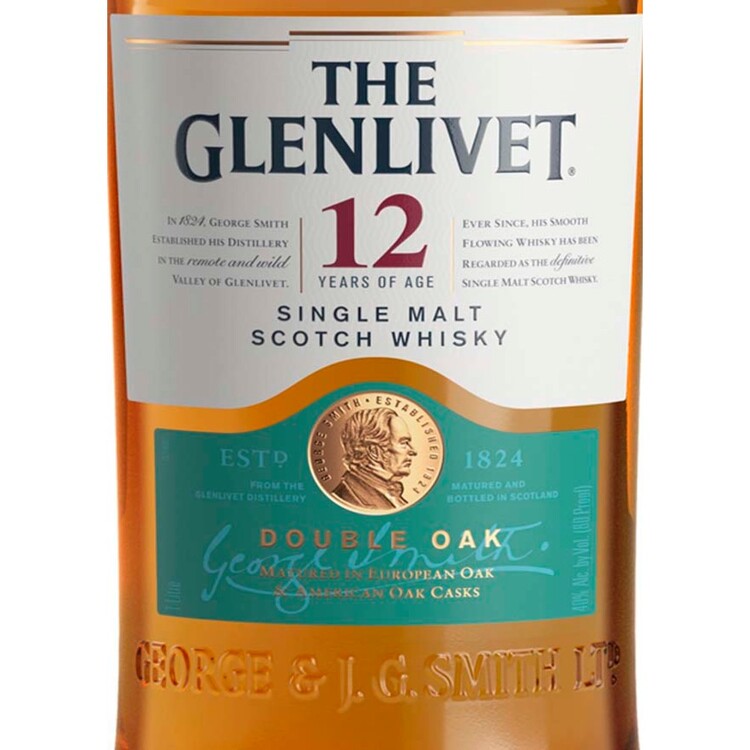 The Glenlivet Single Malt Scotch 12 Yr 80 No Carton - 1.0L