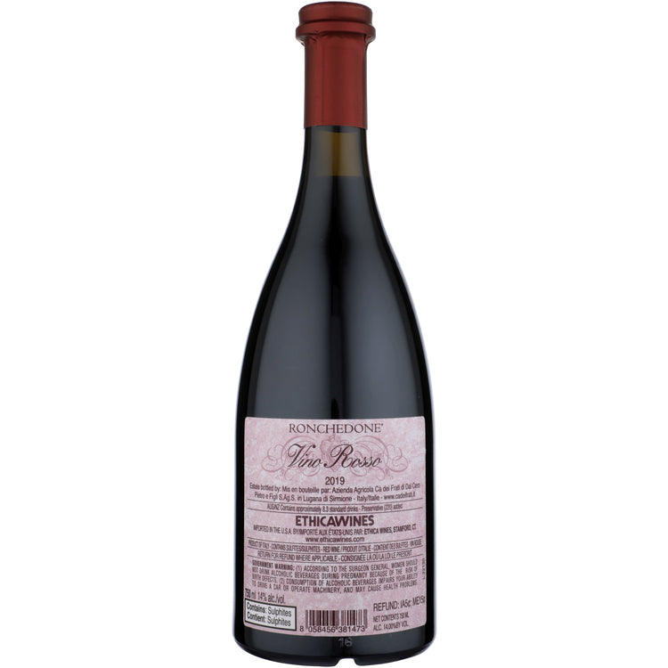 Ca Dei Frati Vino Rosso Ronchedone Veneto 2019 - 750ML