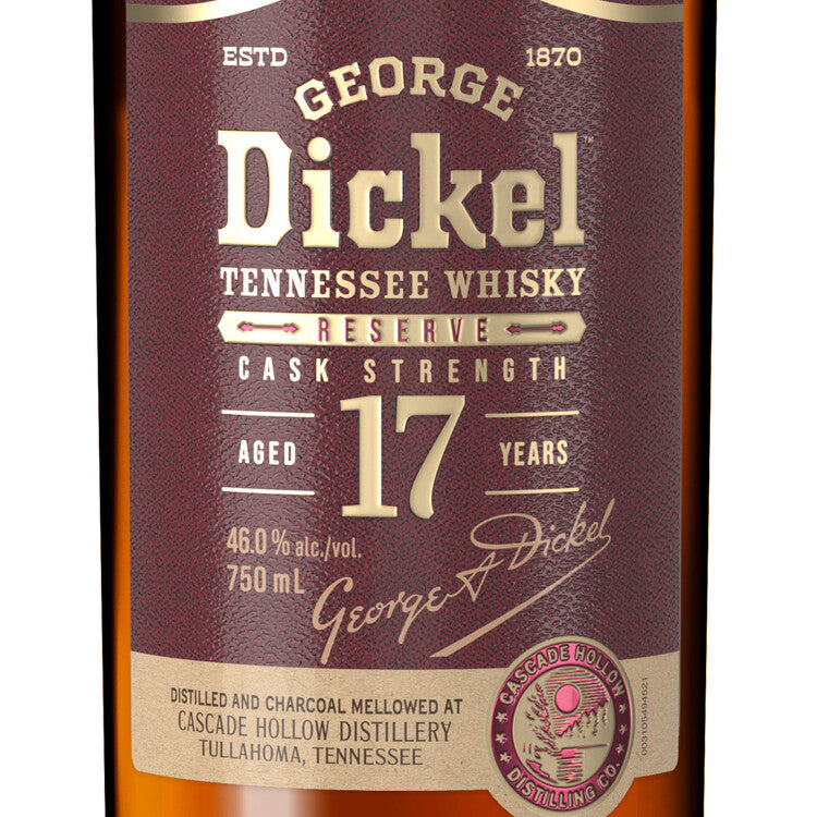 George Dickel Tennessee Whiskey Reserve Cask Strength 17 Yr 92 - 750ML