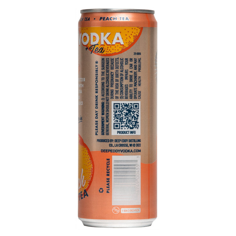 Deep Eddy Peach Tea Vodka 9 - 12 Z