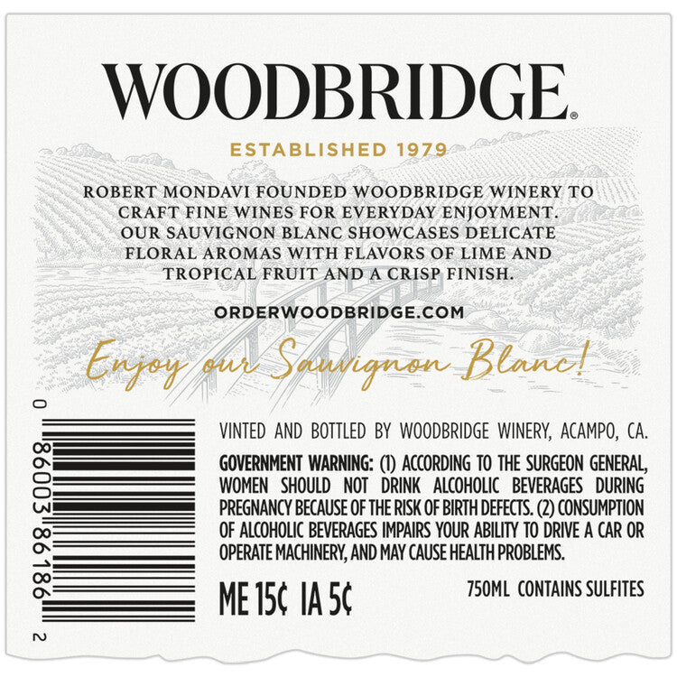Woodbridge Sauvignon Blanc California - 750ML