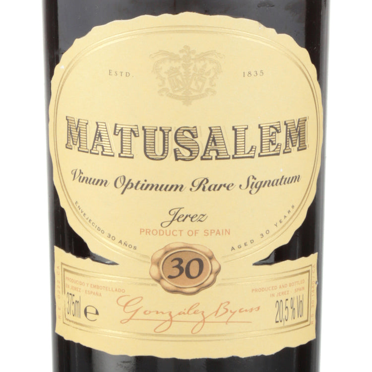 Gonzalez Byass Sherry Matusalem Vinum Optimum Rare Signatum 30 Yr - 375ML - Front Label