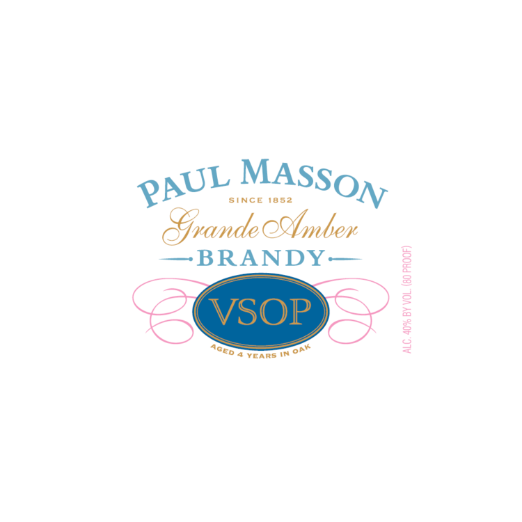 Paul Masson Brandy Grande Amber Vsop 4 Yr 80 - 375ML