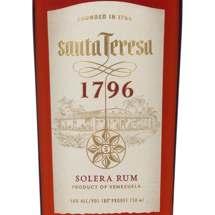 Santa Teresa 1796 Solera Rum 80 - 750ML - Front Label