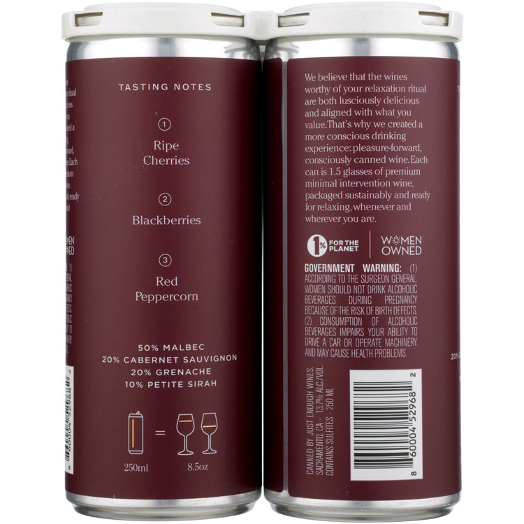 Just Enough Red Blend Central Coast 2022 - 250ML