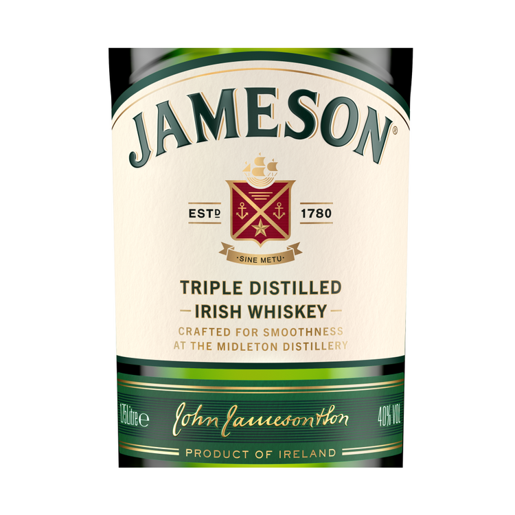 Jameson Blended Irish Whiskey 80 - 1.75L - Front Label