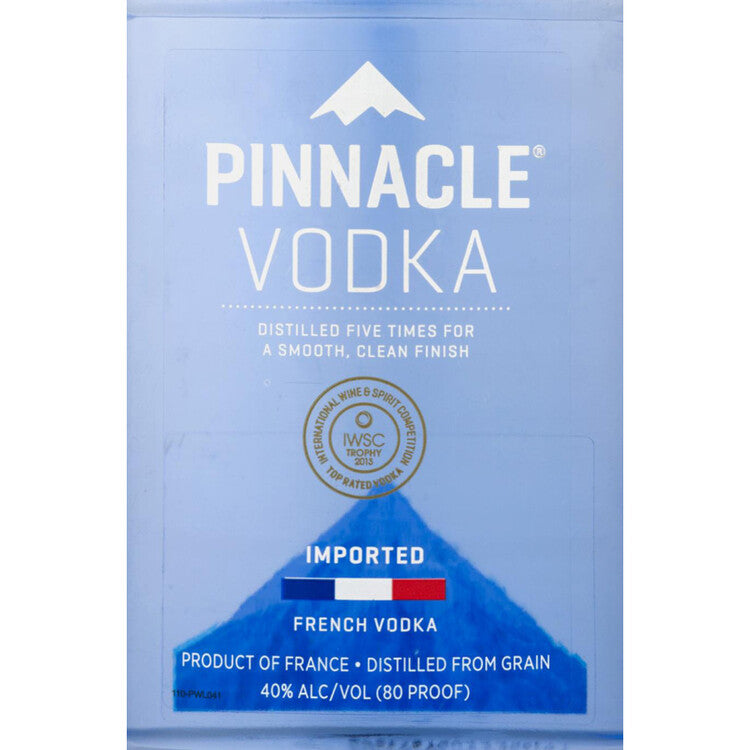 Pinnacle Vodka 80 - 375ML - Front Label
