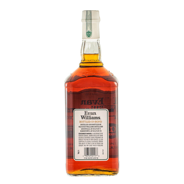 Evan Williams Straight Bourbon White Label Bottled In Bond 100 - 1.75L