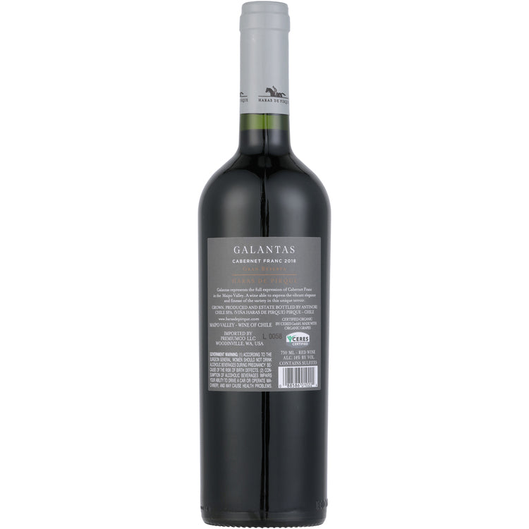 Haras De Pirque Cabernet Franc Galantas Gran Reserva Maipo Valley 2018 - 750ML