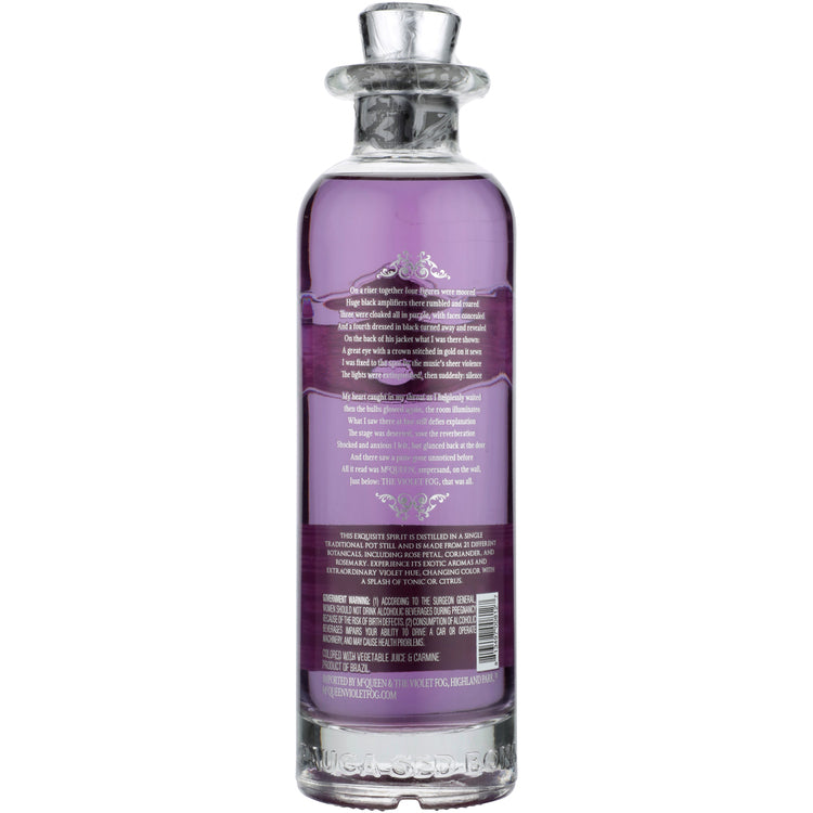 Mcqueen And The Violet Fog Ultra Violet Hibiscus Berry Flavored Gin 80 - 375ML