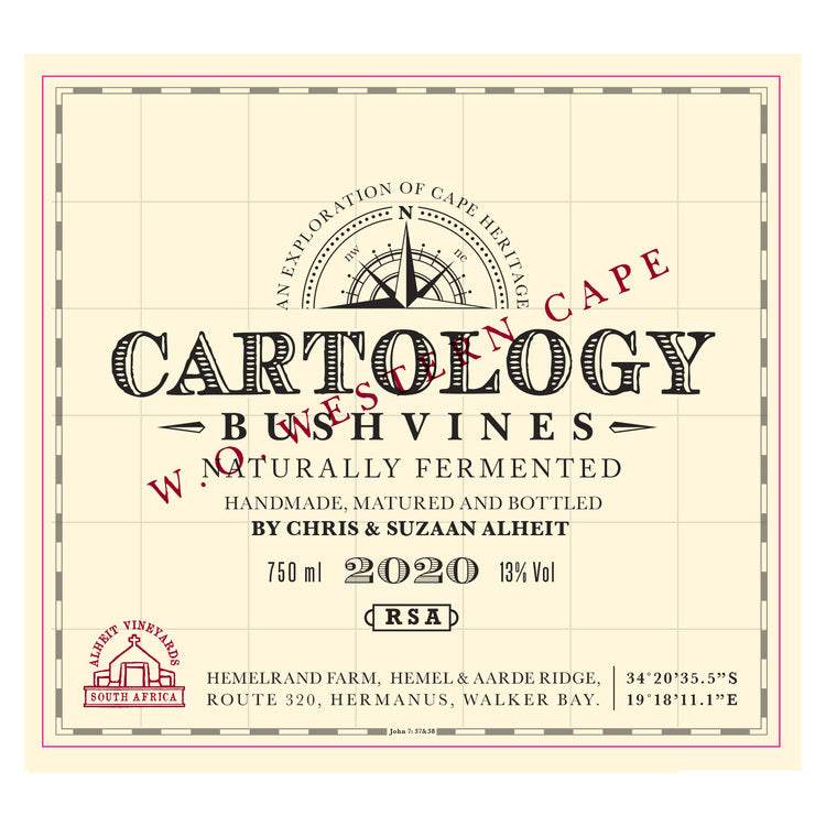 Alheit Vineyards Chenin Blanc/Semillon Cartology Bush Vines Western Ca - 750ML