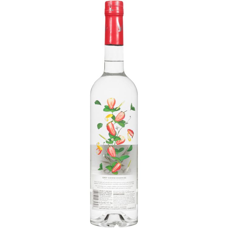 Grey Goose Strawberry & Lemongrass Flavored Vodka Essences 60 - 750ML