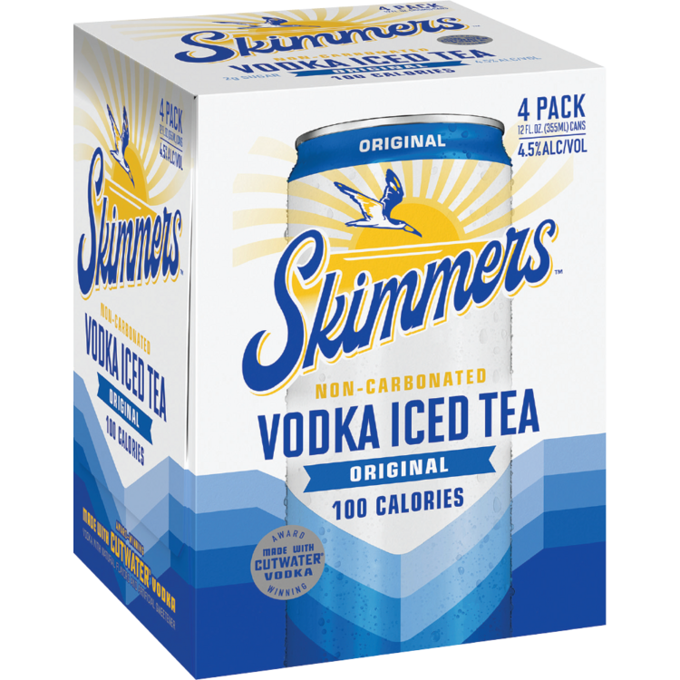 Skimmers Vodka Iced Tea Original Cocktail 9 - 12 Z - Front