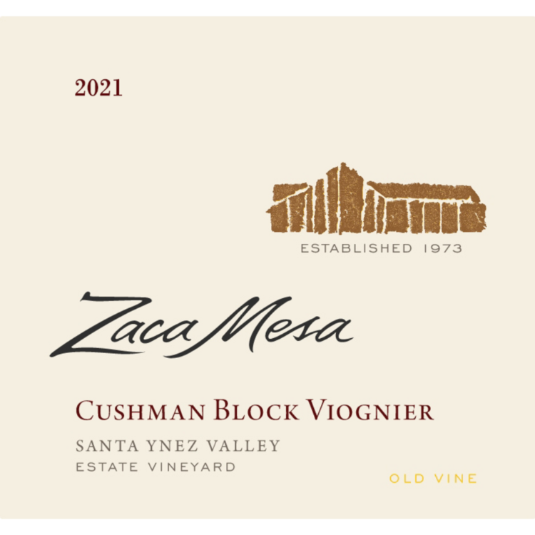 Zaca Mesa Viognier Cushman Block Old Vine Santa Ynez Valley 2021 - 750ML