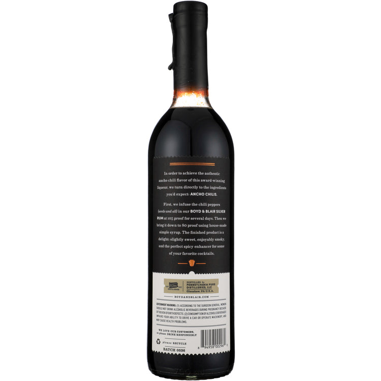Boyd & Blair Ancho Chili Liqueur 80 - 750ML