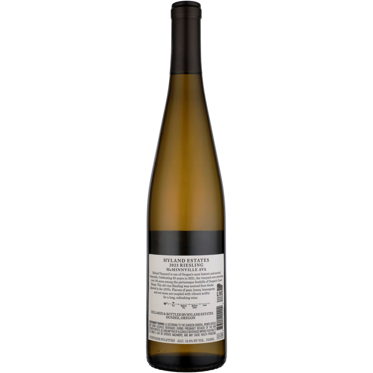 Hyland Estates Riesling Old Vine Hyland Vineyard Mcminnville 2023 - 750ML