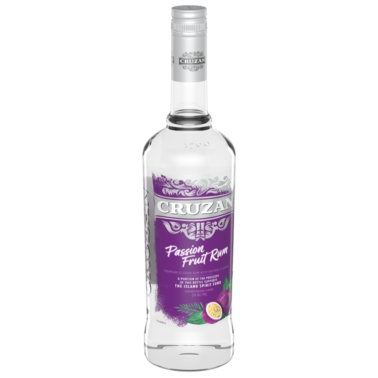 Cruzan Passion Fruit Flavored Rum 42 - 750ML - Front Label