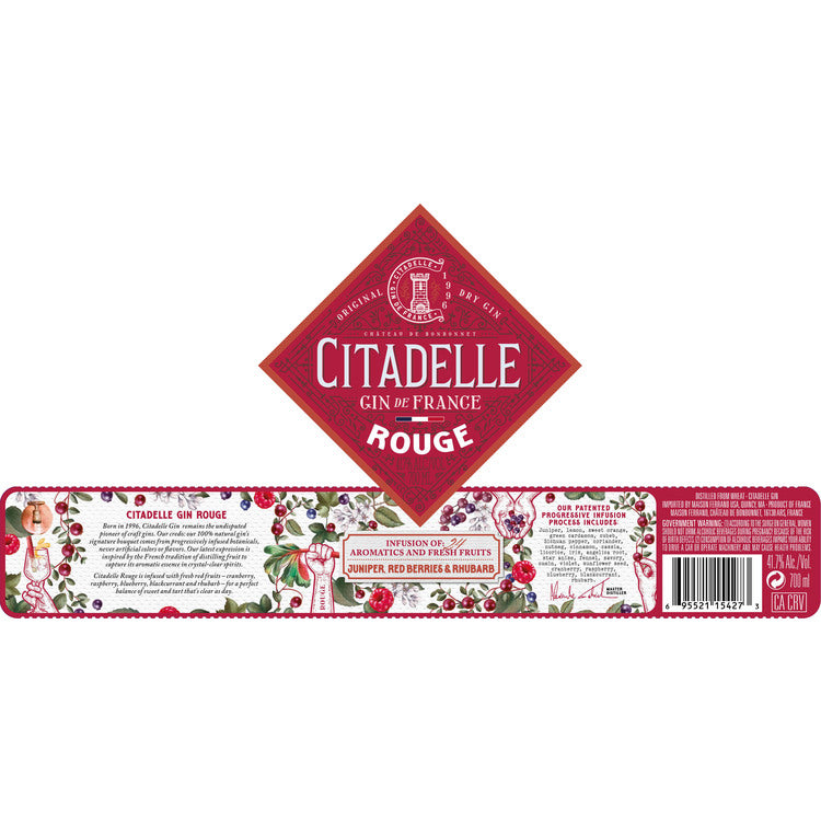 Citadelle Rouge Flavored Gin 83.4 - 700ML