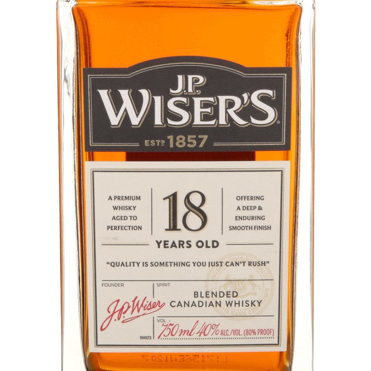 J.P. Wiser'S Canadian Whisky Deluxe Very Old 18 Yr 80 - 750ML