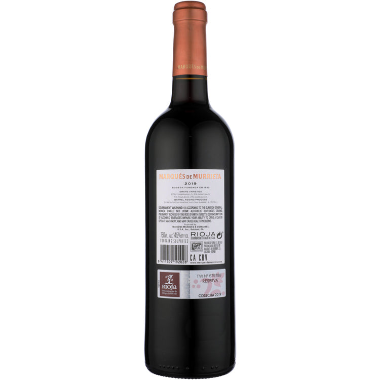 Marques De Murrieta Rioja Reserva 2020 - 750ML