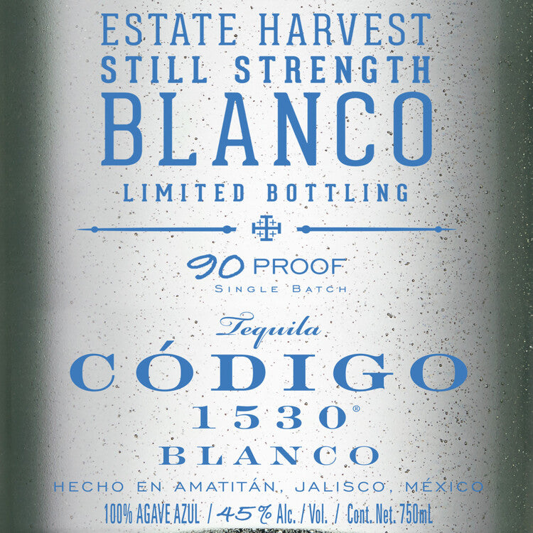 Codigo 1530 Tequila Blanco Still Strength Limited Bottling 90 - 750ML