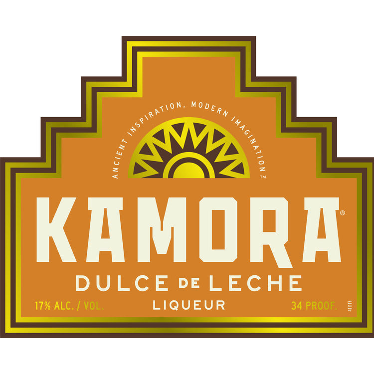 Kamora Cream Liqueur Dulce De Leche 34 - 750ML - Front Label