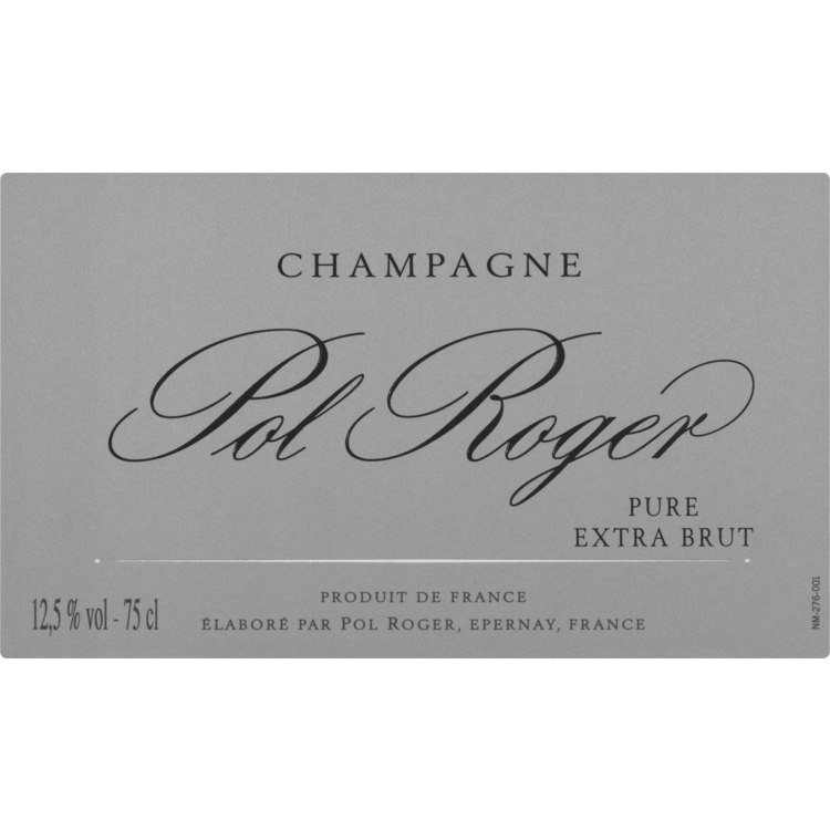 Pol Roger Champagne Extra Brut Pure - 750ML - Front Label
