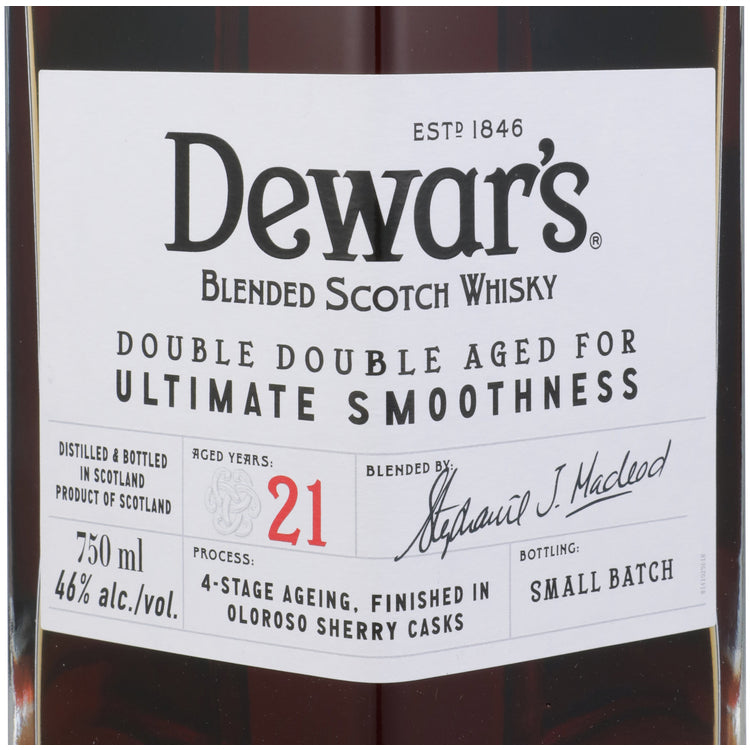Dewar'S Blended Scotch Double Double Aged 21 Yr 92 - 750ML