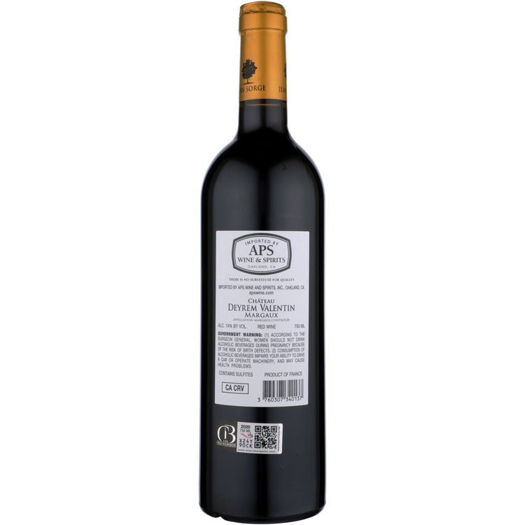 Chateau Deyrem Valentin Margaux 2020 - 750ML