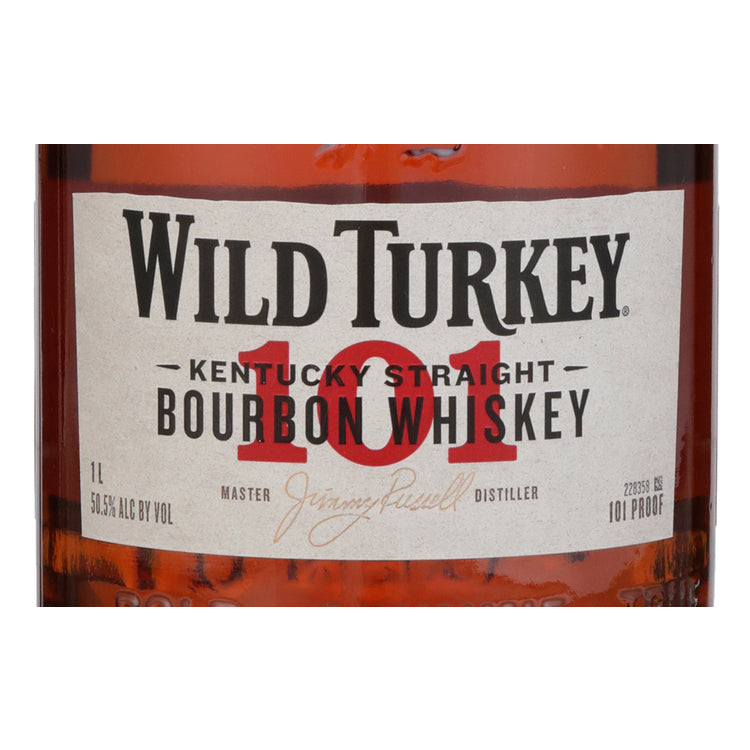 Wild Turkey Straight Bourbon 101 - 1.0L - Front Label