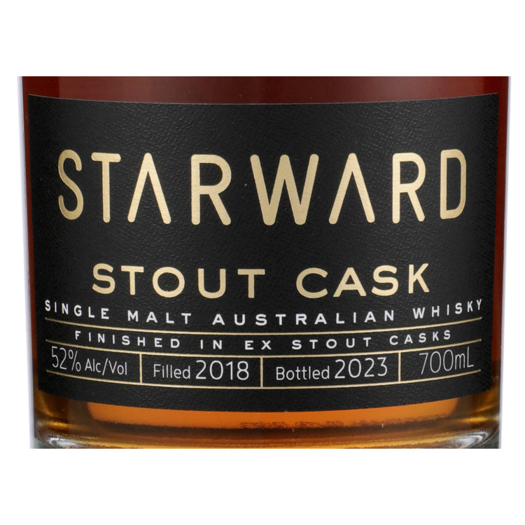 Starward Single Malt Whisky Finished In Ex Stout Casks 5 Yr 104 - 700ML - Front Label