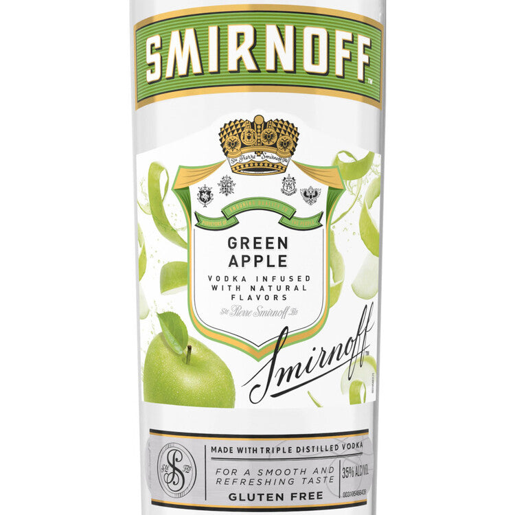 Smirnoff Apple Flavored Vodka Green Apple 60 - 750ML