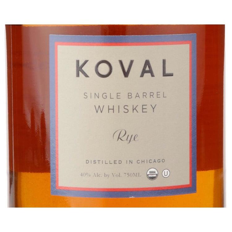 Koval Rye Whiskey Single Barrel 80 - 750ML