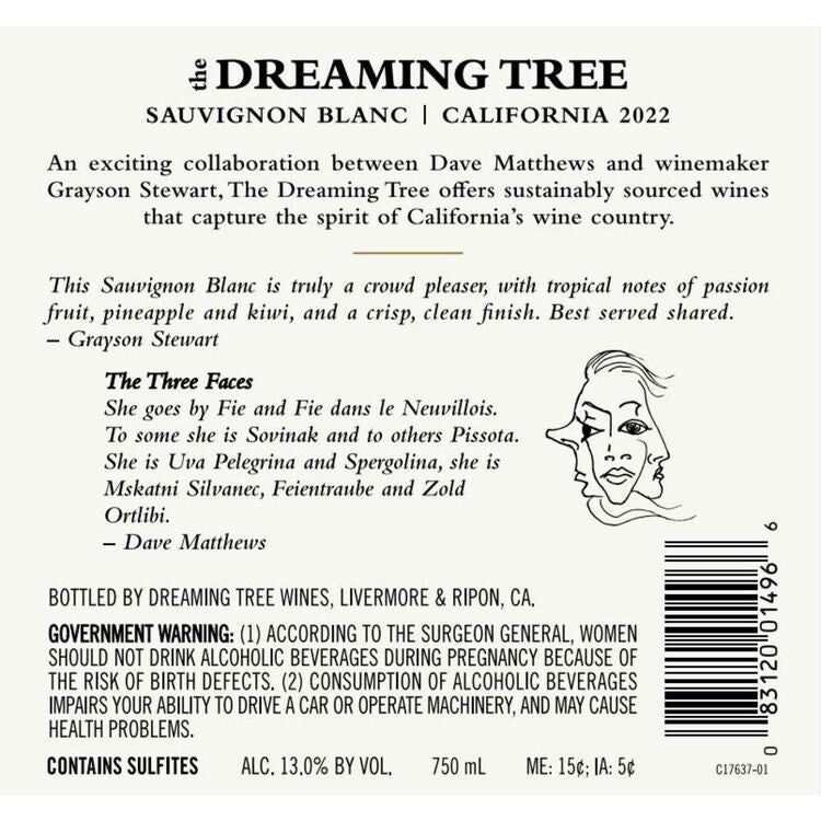 The Dreaming Tree Sauvignon Blanc California - 750ML