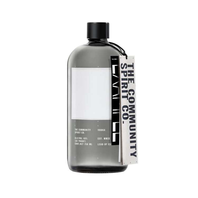 The Community Spirit Co. Vodka 80 - 750ML - Front Label