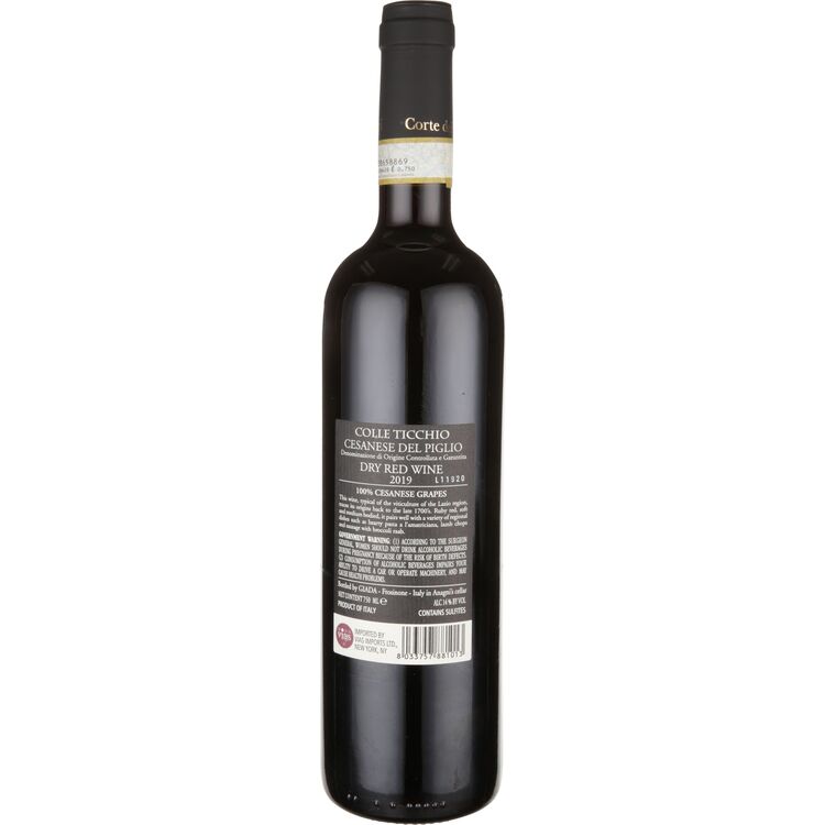Corte Dei Papi Cesanese Del Piglio Colle Ticchio 2021 - 750ML