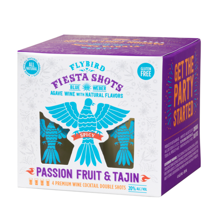 Flybird Passion Fruit & Tajin Fiesta Shots Wine Based Cocktail - 62.5M