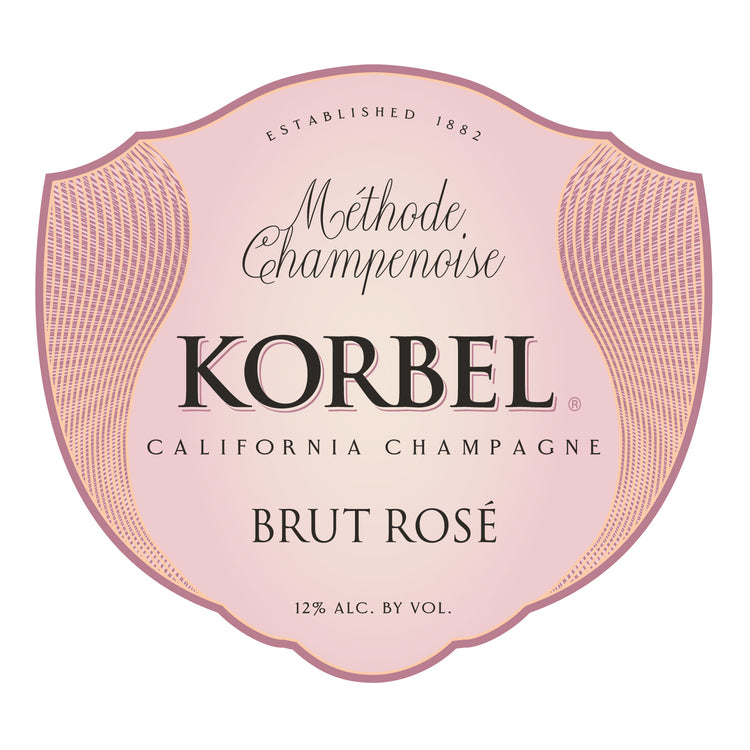 Korbel Brut Rose Champagne California - 750ML