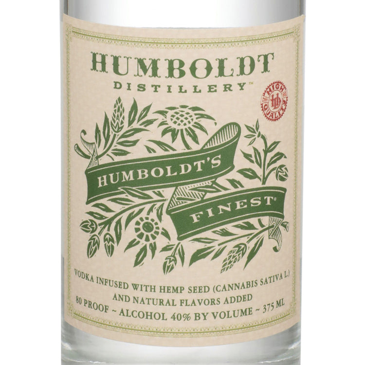 Humboldt Distillery Vodka Infused With Hemp Seed Humboldt'S Finest 80 - 375ML