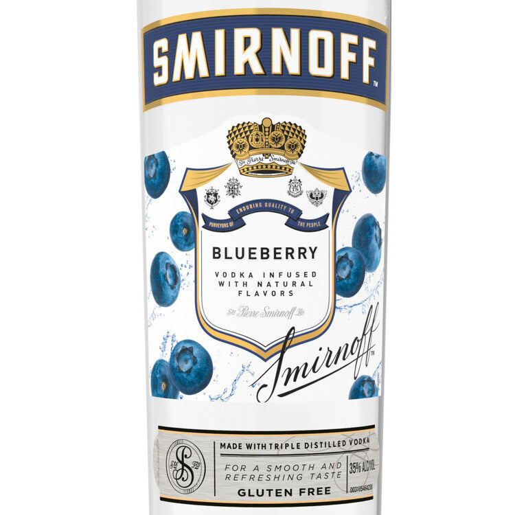 Smirnoff Blueberry Flavored Vodka 60 - 750ML