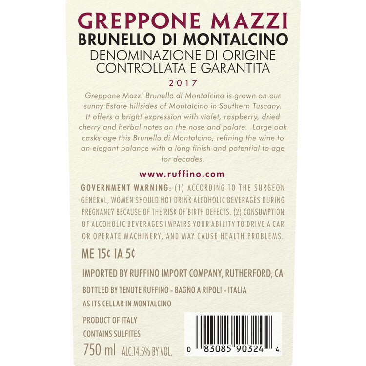 Tenuta Greppone Mazzi Brunello Di Montalcino 2018 Wood Box - 750ML